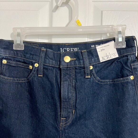 NWT J. Crew High-rise denim trouser jean, Sz. 27P, Resin Rinse - Picture 6 of 6